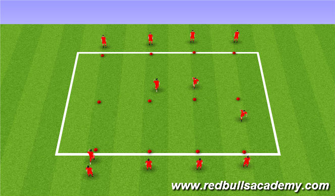 Football/Soccer Session Plan Drill (Colour): feint practice