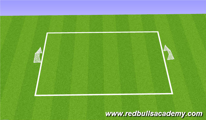 Football/Soccer Session Plan Drill (Colour): Scrimmage