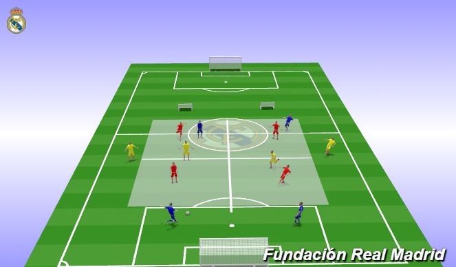 Football/Soccer Session Plan Drill (Colour): Posession