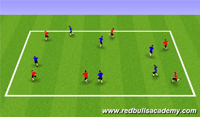 Football/Soccer Session Plan Drill (Colour): Main Theme 1