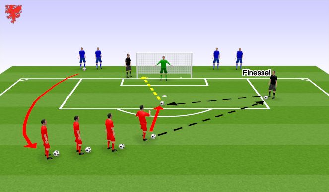 Football/Soccer Session Plan Drill (Colour): Screen 1