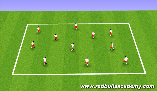 Football/Soccer Session Plan Drill (Colour): Flag Tag