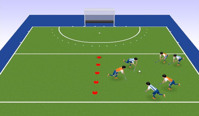 Hockey Session Plan Drill (Colour): Possession - Passing
