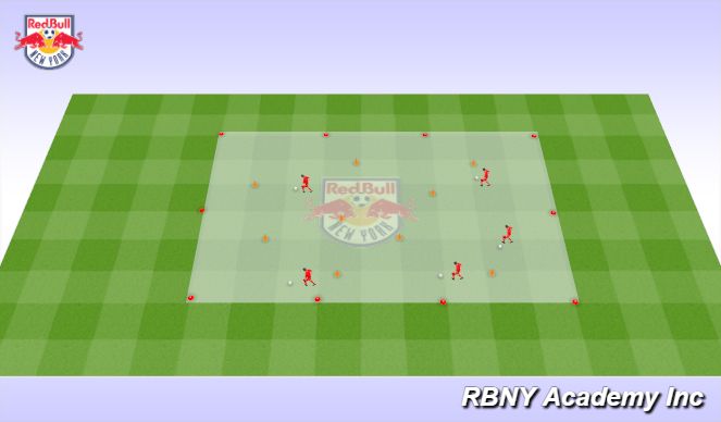 Football/Soccer Session Plan Drill (Colour): Bruce's Field