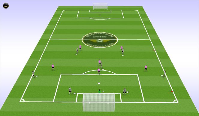 Football/Soccer Session Plan Drill (Colour): Game training