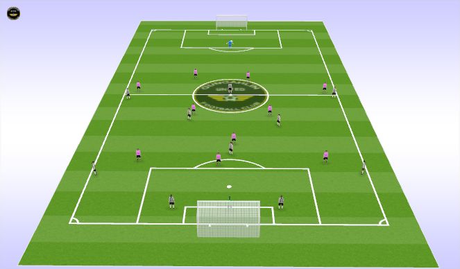 Football/Soccer Session Plan Drill (Colour): Training game