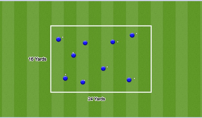 Football/Soccer Session Plan Drill (Colour): Juggling Warm-up
