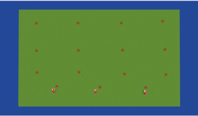 Hockey Session Plan Drill (Colour): Warm Up + Stick&Ball