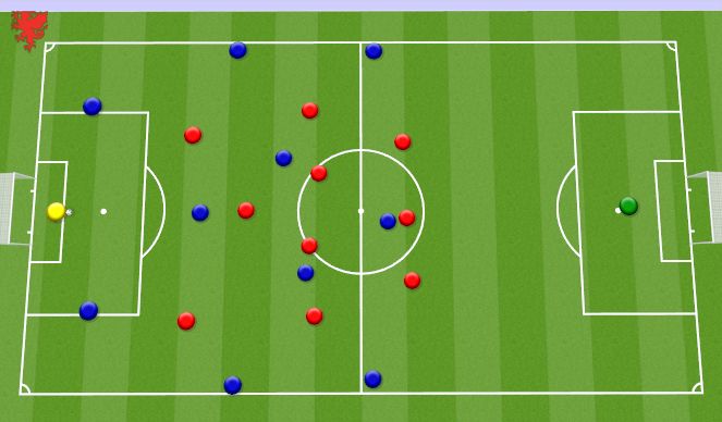 Football/Soccer Session Plan Drill (Colour): Roles and Responsibilities