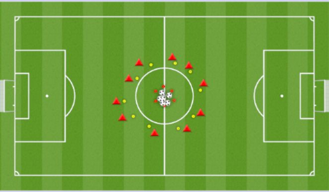 Football/Soccer Session Plan Drill (Colour): Redbird Warm up - 