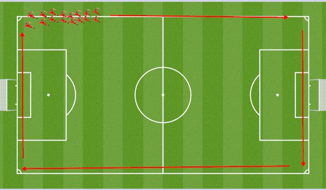 Football/Soccer Session Plan Drill (Colour): Cool Down/Stationary Stretch