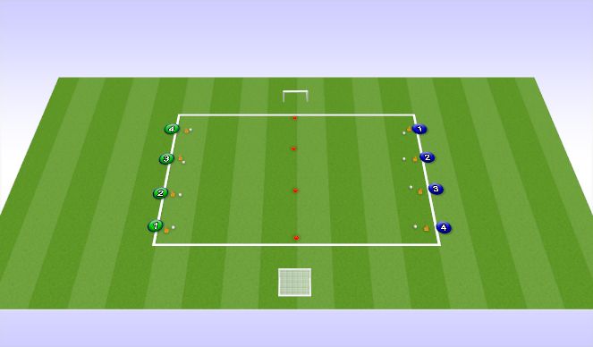 Football/Soccer Session Plan Drill (Colour): Warm-up
