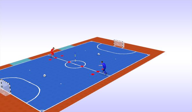 Futsal Session Plan Drill (Colour): Game khởi động