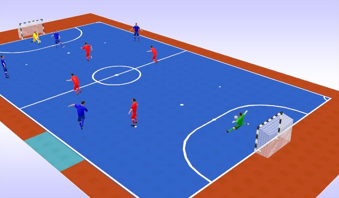 Futsal Session Plan Drill (Colour): Game có điều kiện