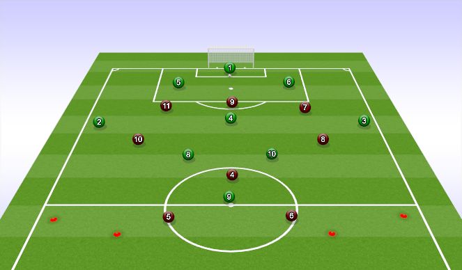 Football/Soccer Session Plan Drill (Colour): SP 1