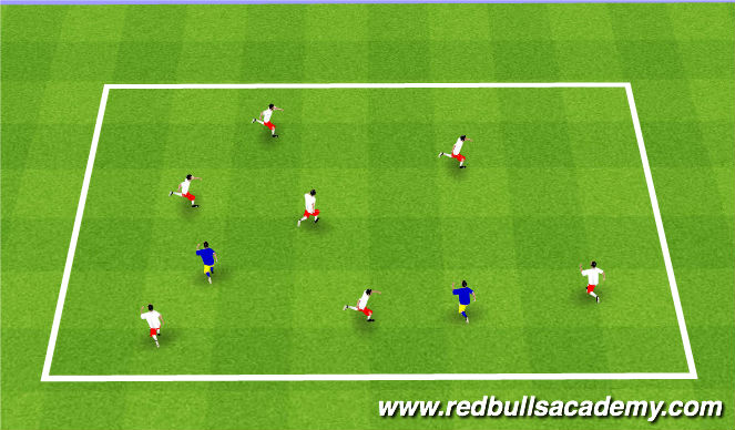Football/Soccer Session Plan Drill (Colour): Banana Tag