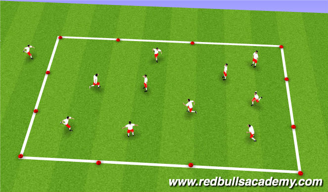 Football/Soccer Session Plan Drill (Colour): Cops & Robbers