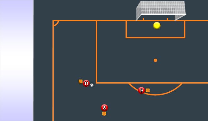 Football/Soccer Session Plan Drill (Colour): Animation 2