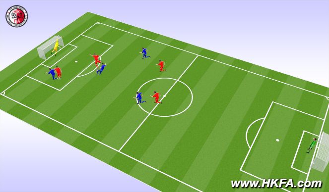 Football/Soccer Session Plan Drill (Colour): 比賽