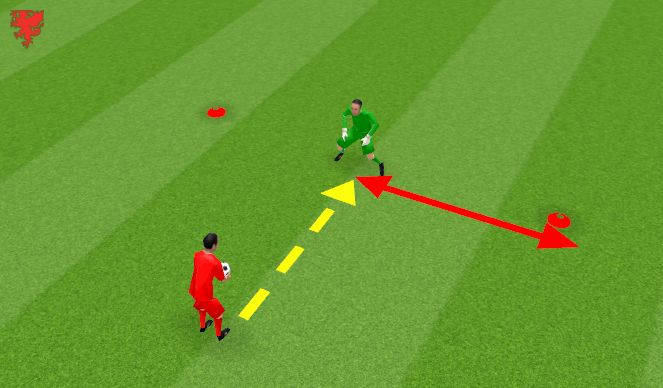 Football/Soccer Session Plan Drill (Colour): Warm up