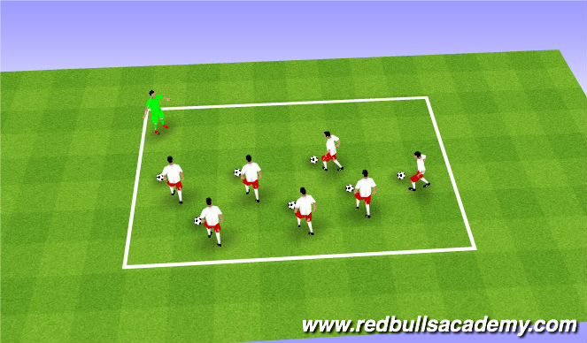 Football/Soccer Session Plan Drill (Colour): Warm Up