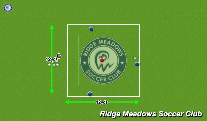 Football/Soccer Session Plan Drill (Colour): Rondo