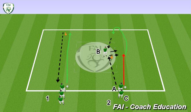Football/Soccer Session Plan Drill (Colour): Relay Races - Warm Up