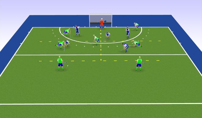 Hockey Session Plan Drill (Colour): Screen 1