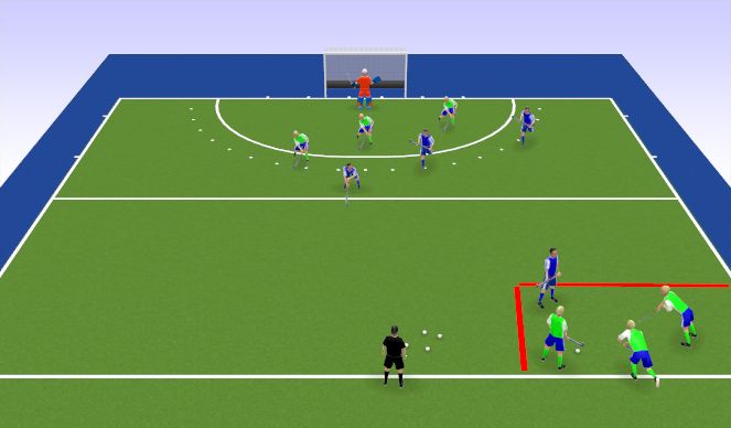 Hockey Session Plan Drill (Colour): Screen 1