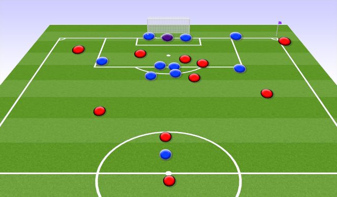 Football/Soccer Session Plan Drill (Colour): Animation 1