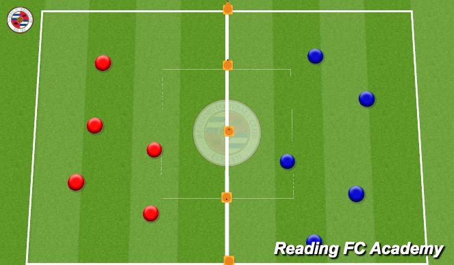 Football/Soccer Session Plan Drill (Colour): Warm up