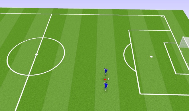 Football/Soccer Session Plan Drill (Colour): Warm Up & Cognitive 