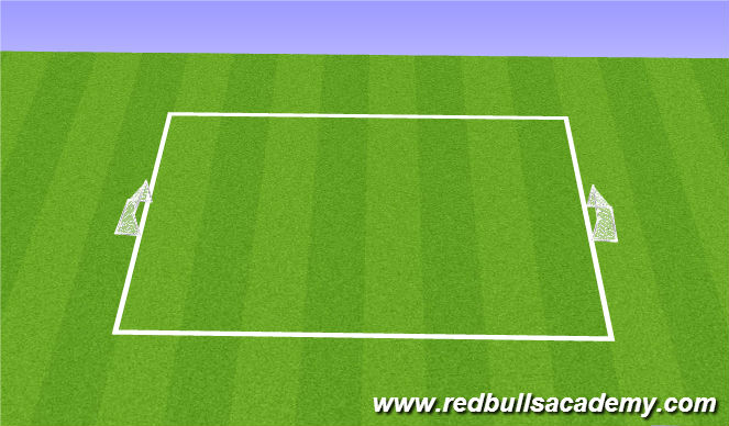 Football/Soccer Session Plan Drill (Colour): 6v6 game.