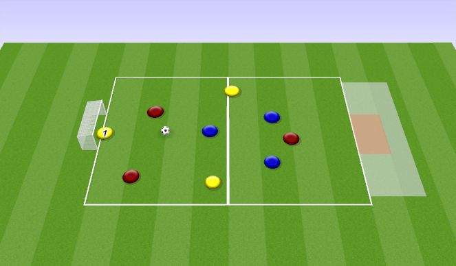 Football/Soccer Session Plan Drill (Colour): Overload SSG
