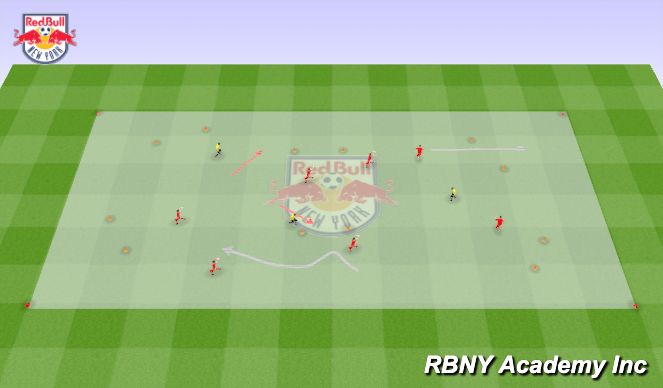 Football/Soccer Session Plan Drill (Colour): Intro