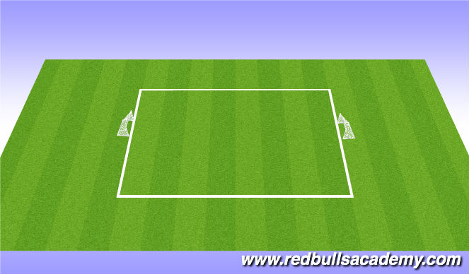 Football/Soccer Session Plan Drill (Colour): 4v4 6v6