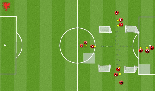 Football/Soccer Session Plan Drill (Colour): Skill