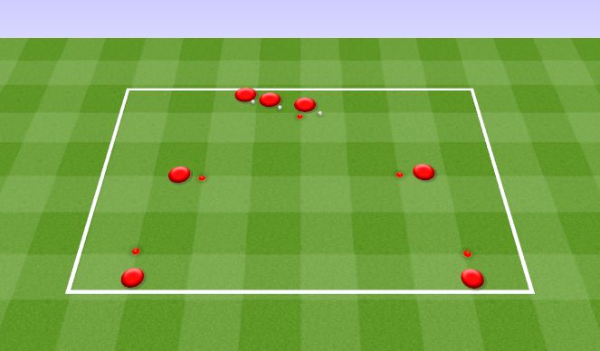 Football/Soccer Session Plan Drill (Colour): 7 Man Passing Drill.﻿ Ćwiczenie z podaniem dla 7.