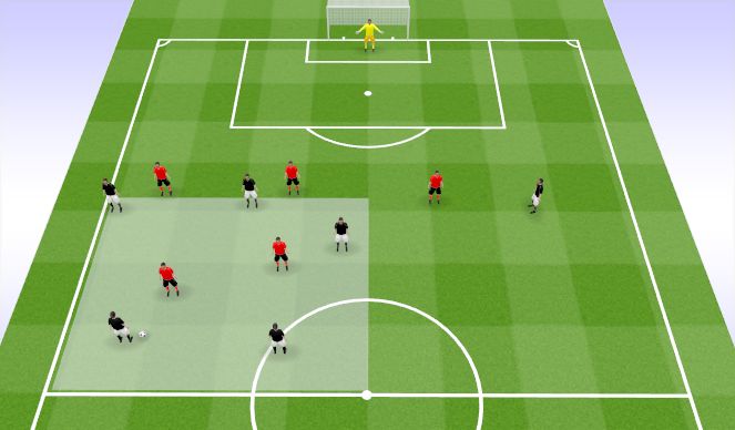 Football/Soccer Session Plan Drill (Colour): Breakout Switch