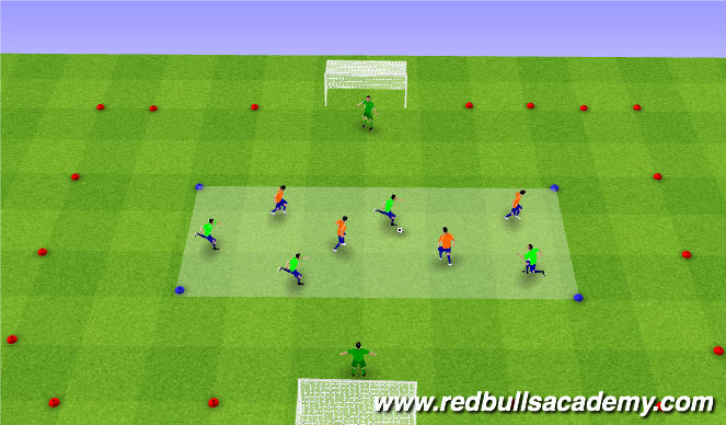 Football/Soccer Session Plan Drill (Colour): ESSG