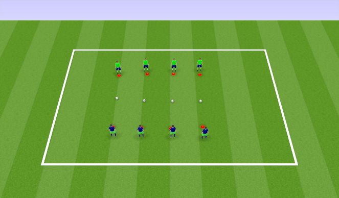 Football/Soccer Session Plan Drill (Colour): Calentamiento