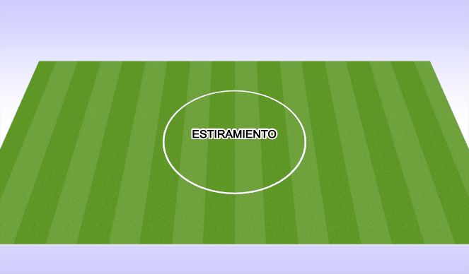 Football/Soccer Session Plan Drill (Colour): Estiramiento