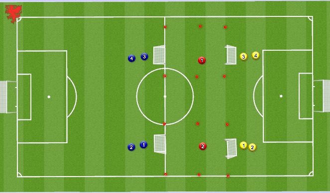 Football/Soccer Session Plan Drill (Colour): Skill