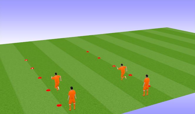 Football/Soccer Session Plan Drill (Colour): WarmUp - FIFA11