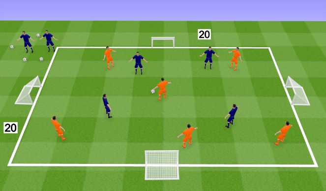 Football/Soccer Session Plan Drill (Colour): Screen 2