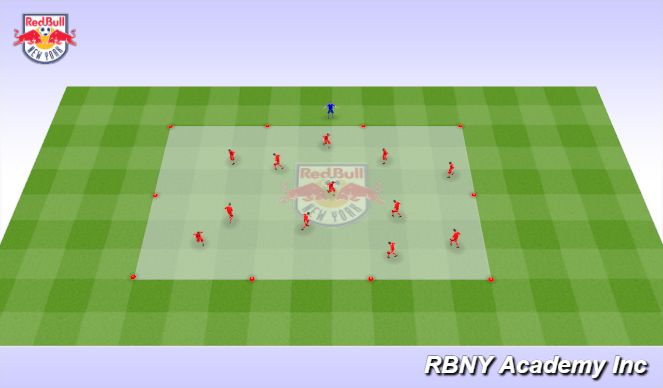 Football/Soccer Session Plan Drill (Colour): Mario Tag