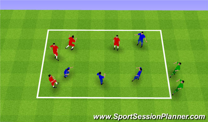 Football/Soccer Session Plan Drill (Colour): Spiderman