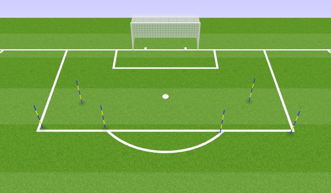 Football/Soccer Session Plan Drill (Colour): Various angles of pass to shots