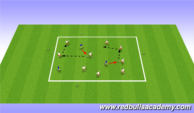 Football/Soccer Session Plan Drill (Colour): warm-up