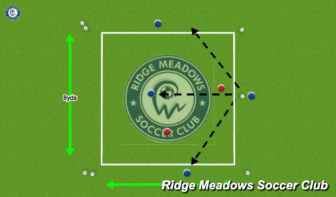 Football/Soccer Session Plan Drill (Colour): Rondo